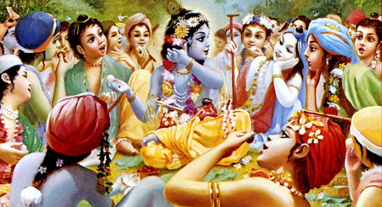 krishna eating sweets