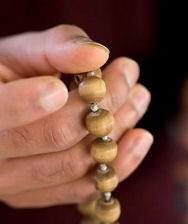 Chanting on beads